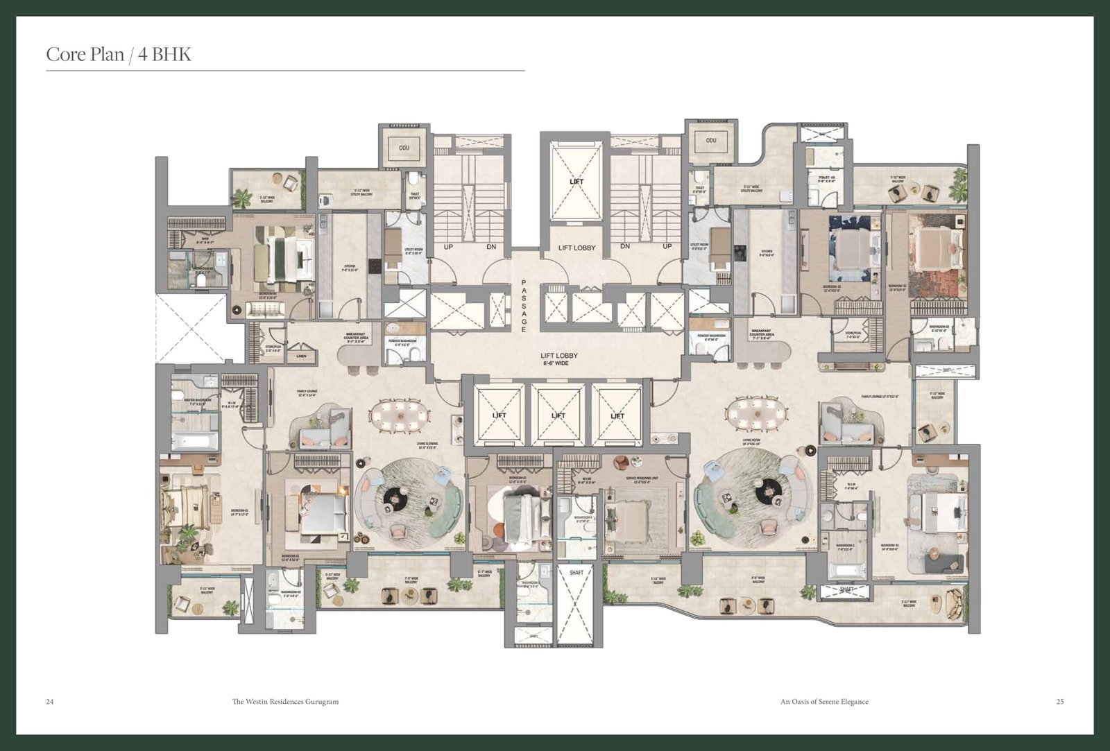 Core Plan / 4 BHK